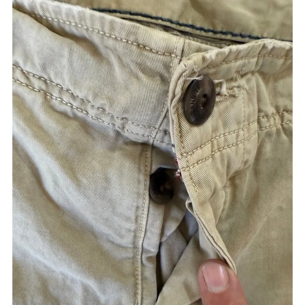True‎ religion Mens Tan Khaki Straight Leg Chino Pants 38x31 Button Fly